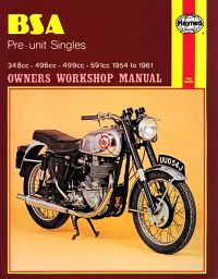 Haynes bog BSA PRE-UNIT SINGLES 348-591