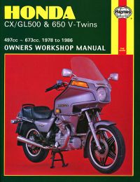 Haynes bog HONDA CX500 CX650 GL500 GL650