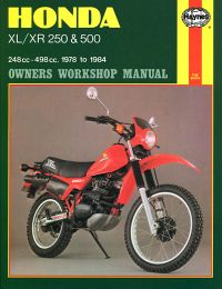 Haynes bog HONDA XL250 XR250 XL500 XR500