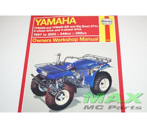 Haynes bog YAMAHA YFM350 YFM400 87-09