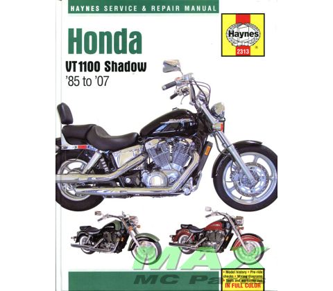 Haynes bog HONDA VT1100 SHADOW 85-07