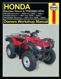 Haynes bog HONDA TRX250 TRX350 TRX250EX