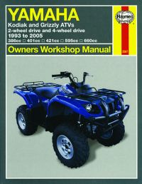 Haynes bog YAMAHA KODIAK GRIZZLY