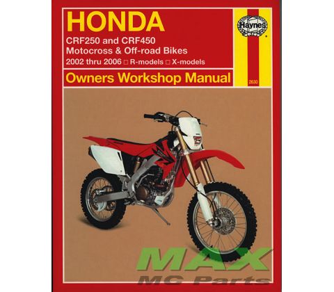 Haynes bog HONDA CRF250 CRF450  02-06