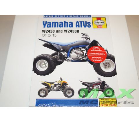 Haynes bog YAMAHA YZF450/450R ATV 04-15