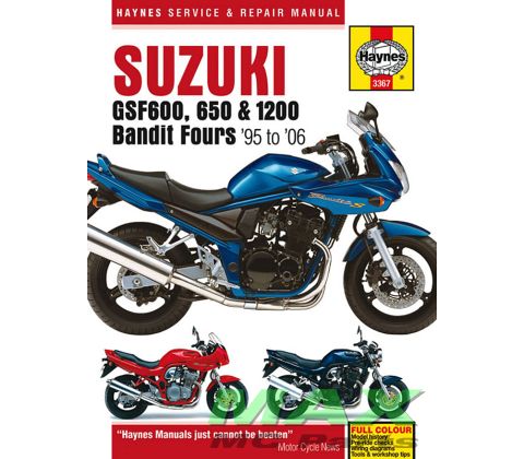 Haynes bog SUZUKI GSF600 GSF650 GSF1200