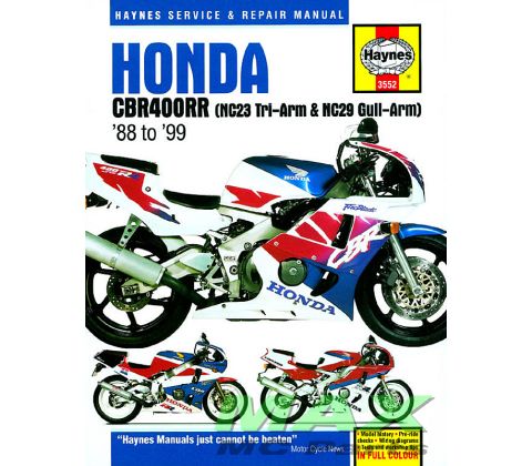 Haynes bog HONDA CBR400RR 88-99