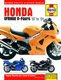 Haynes bog HONDA VFR800 V-FOUR 97-01