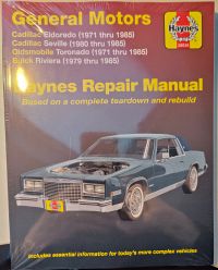 Haynes bog GM CADILLAC BUICK RIVIERA