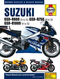 Haynes bog SUZUKi GSXR600 GSXR750 GSXR10