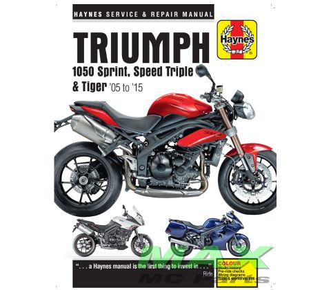 Haynes bog TRIUMPH 1050CC SPRINT TIGER