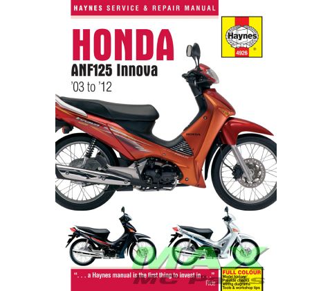 Haynes bog HONDA ANF125 INNOVA 03-12