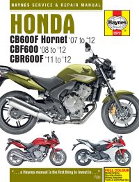 Haynes bog HONDA CB600HOR CBF600 CBR600