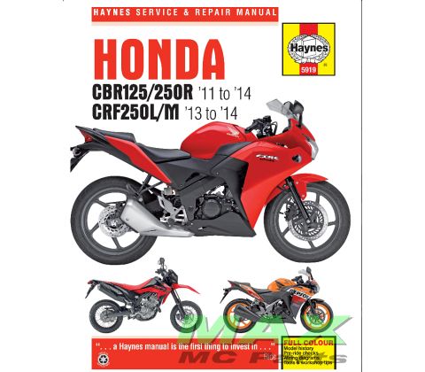 Haynes bog HONDA CBR125R CBR250R CRF250