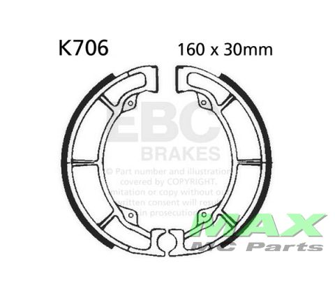 EBC Brake shoe set K706 KAWASAKI
