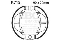 EBC Brake shoe set K715 KX60 KLX110 RM60