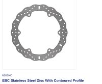 EBC DISC *FRONT* MD1200C LH/RH CONTOUR