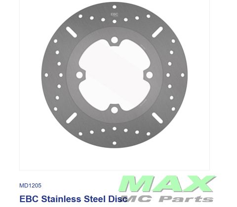 EBC Disc *REAR* MD1205 CBR1000RR SP