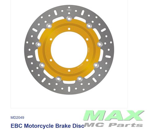 EBC HPSR SOLID DISC REAR MD2049