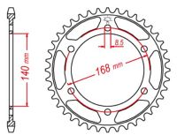 Bagkædehjul RacePro 6/41T BMW F650GS