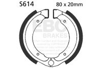 EBC grooved brake shoe set S614G