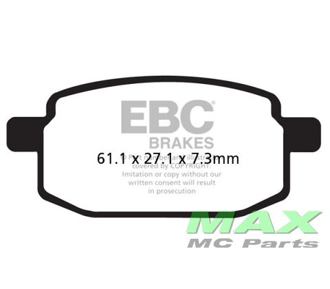 EBC SCOOTER DOUBLE H Disc pad set