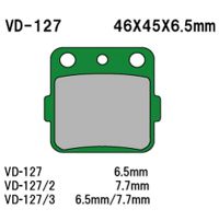 VESRAH Bremseklodser VD127