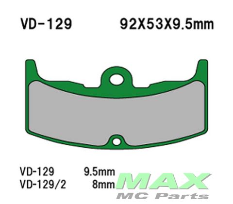 VESRAH Bremseklodser VD129