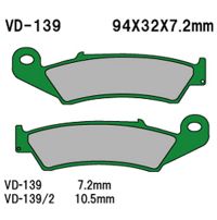VESRAH Bremseklodser VD139/2