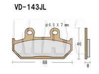 VESRAH Bremseklodser VD143JL USE:FA124HH