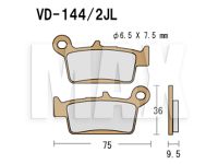 VESRAH Bremseklodser VD144/2JL