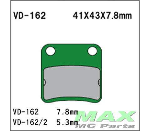 VESRAH Bremseklodser VD162