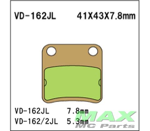 VESRAH Bremseklodser VD162SJL