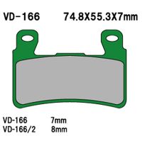 VESRAH Bremseklodser VD166/2 FRONT