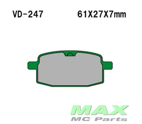 VESRAH Bremseklodser VD247