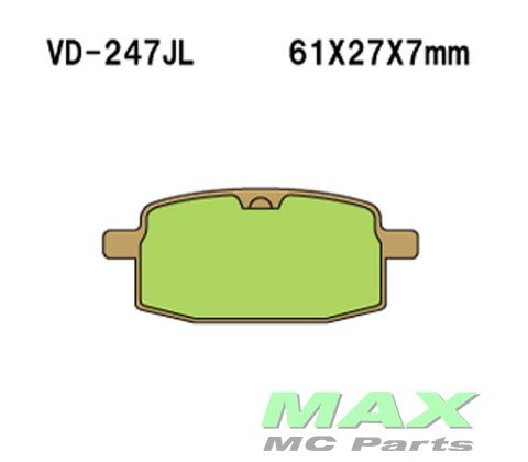 VESRAH Bremseklodser VD247SJL