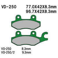 VESRAH Bremseklodser VD250
