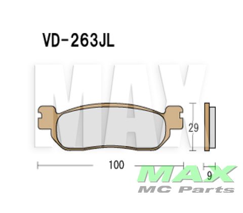 VESRAH Bremseklodser VD-263JL