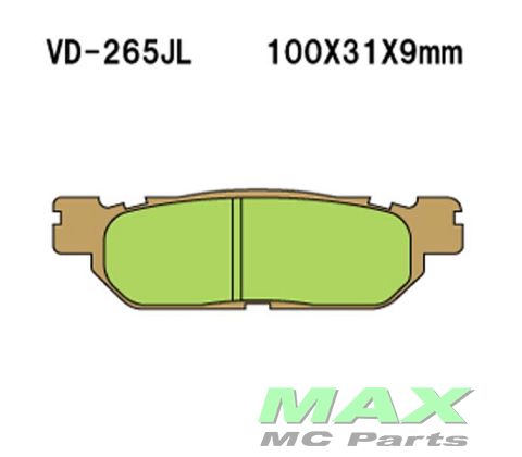 VESRAH Bremseklodser VD265SJL