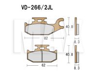 VESRAH Bremseklodser VD266/2JL
