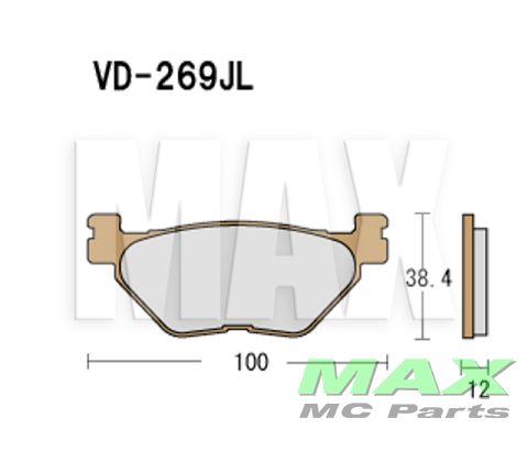 VESRAH Bremseklodser VD269JL