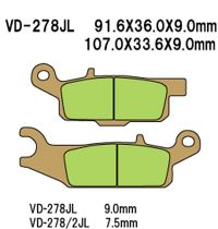 VESRAH Bremseklodser VD278JL