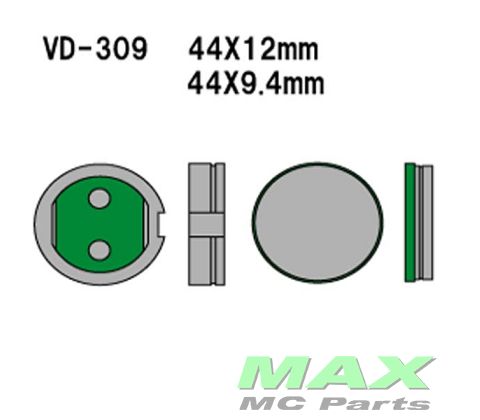 VESRAH Bremseklodser VD309
