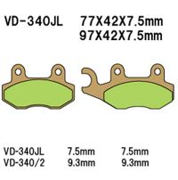 VESRAH Bremseklodser VD340SJL