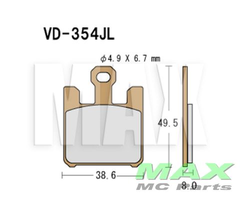 VESRAH Bremseklodser VD354JL