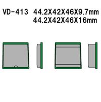 VESRAH Bremseklodser VD413