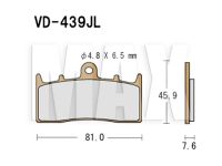 VESRAH Bremseklodser VD439JL BMW