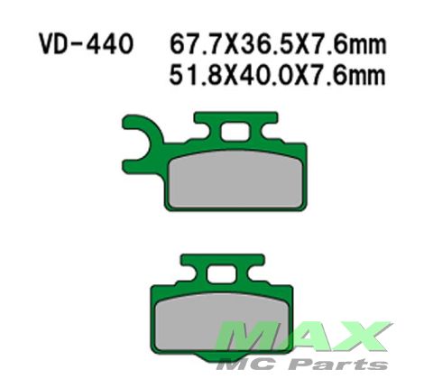 VESRAH Bremseklodser VD440