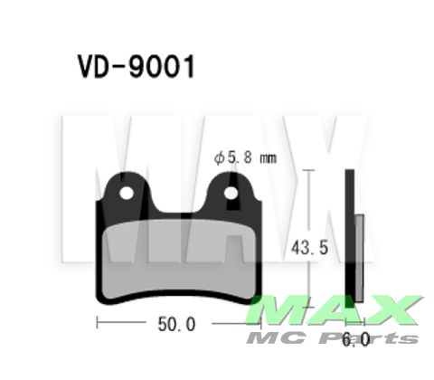 VESRAH Bremseklodser VD9001