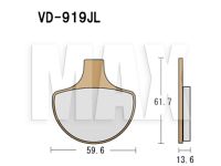 VESRAH Bremseklodser VD919JL
